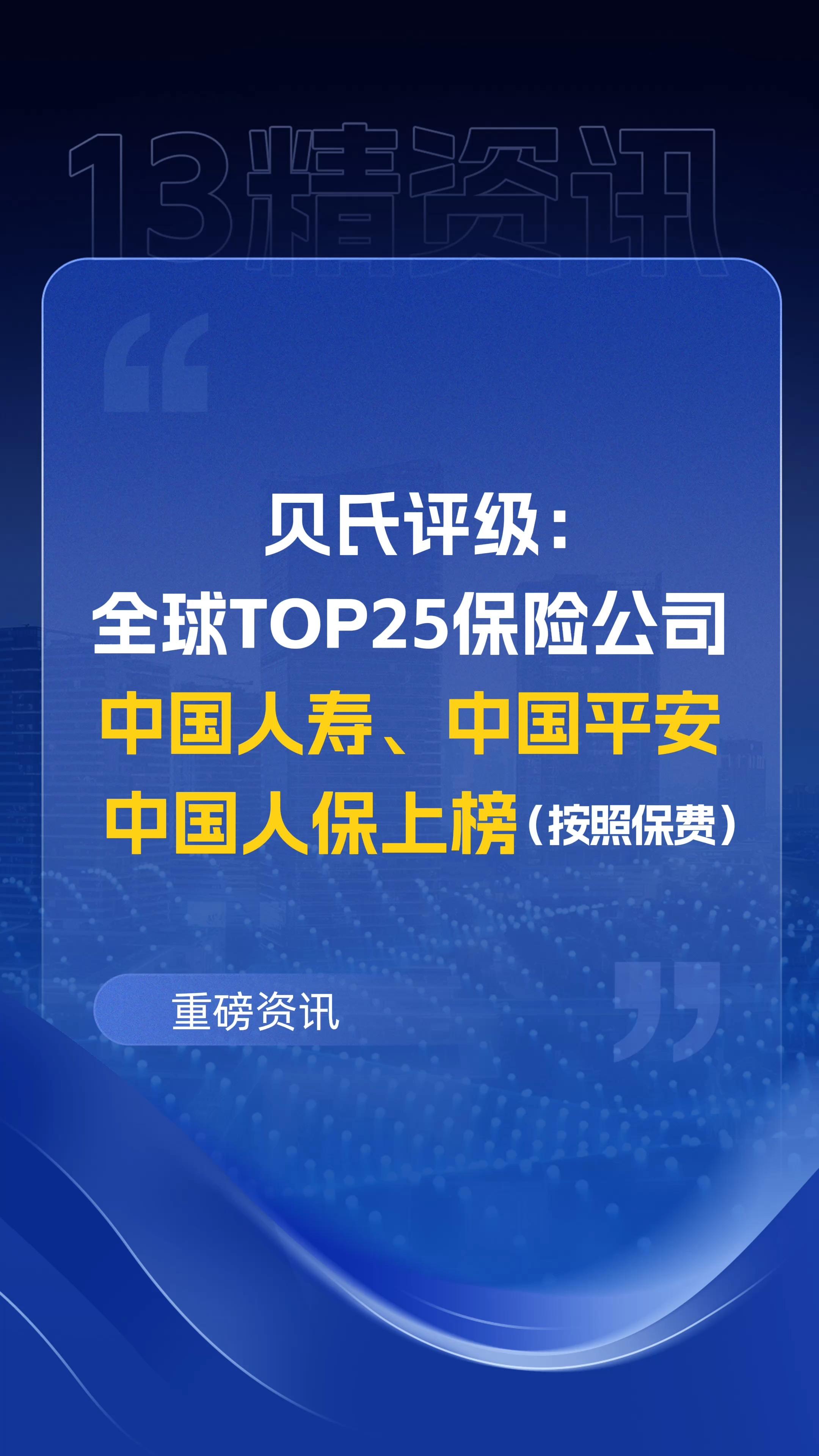 中国人保:一季度取得较好投资收益