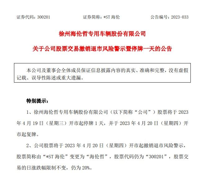 ST有树5月12日停牌一天