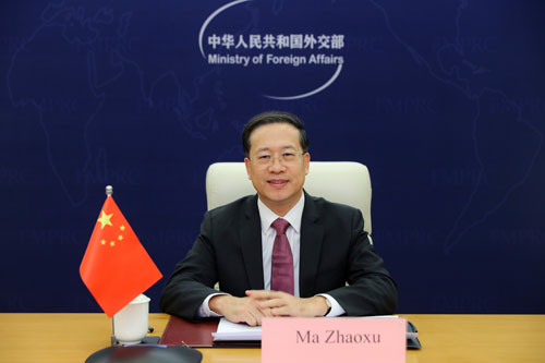 外交部副部长马朝旭会见美国新任驻华大使庞德伟