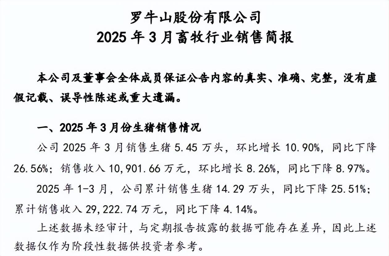 天邦食品：5月商品猪销售收入环比增长1.83%