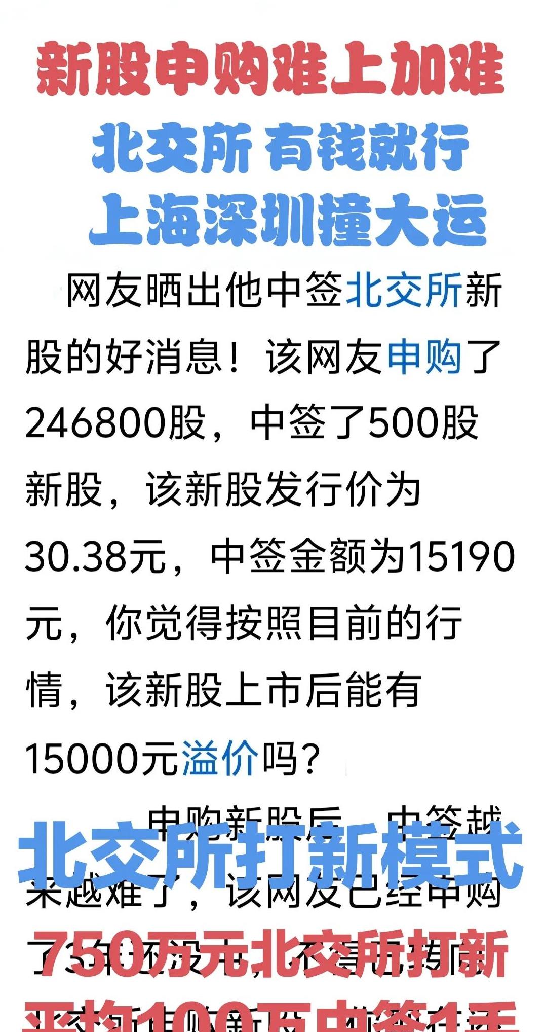 北交所新股来了！市盈率不到12倍