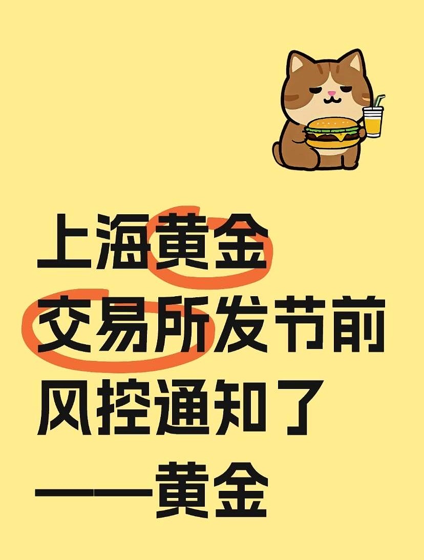 上海黄金交易所调整 多项市场风控指标