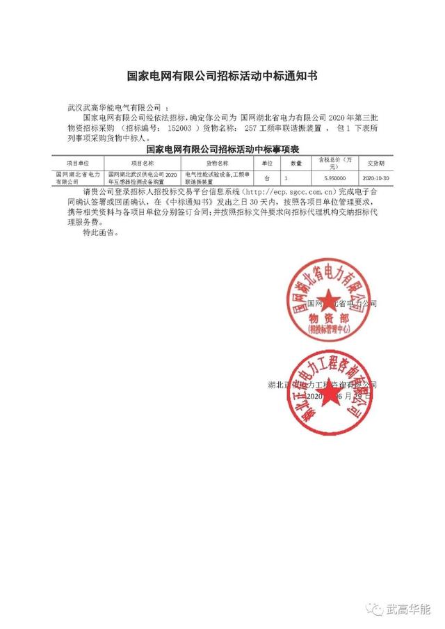 通达股份：预中标1.88亿元国家电网采购项目